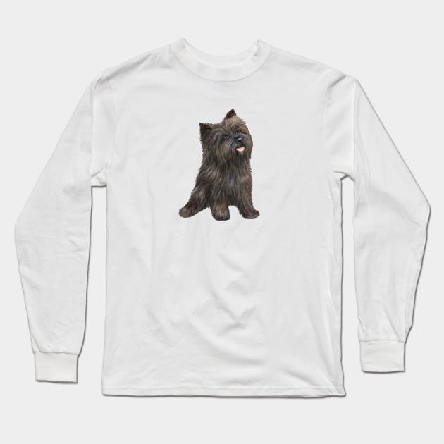 Brindle Cairn Terrier - Just the Dog Long Sleeve T-Shirt by Dogs Galore and More